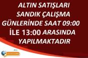 SİTEMİZDE ALTIN SATIŞ ZAMANLARI