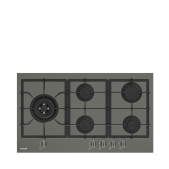 Arçelik OCD D 902 DWG Gri Cam Ankastre Ocak