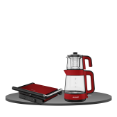 Arçelik Resital Kırmızı 2'li Mutfak Seti