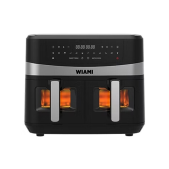 Wiami9 Lt. Çift Sepet CamlıAirfryer Fritöz