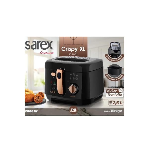 SarexSR-7100 Crispy XL (Siyah)Airfryer