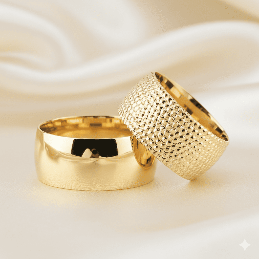 Klasik Model Yoğun İşlemeli 925 Ayar Gümüş Çift Alyans