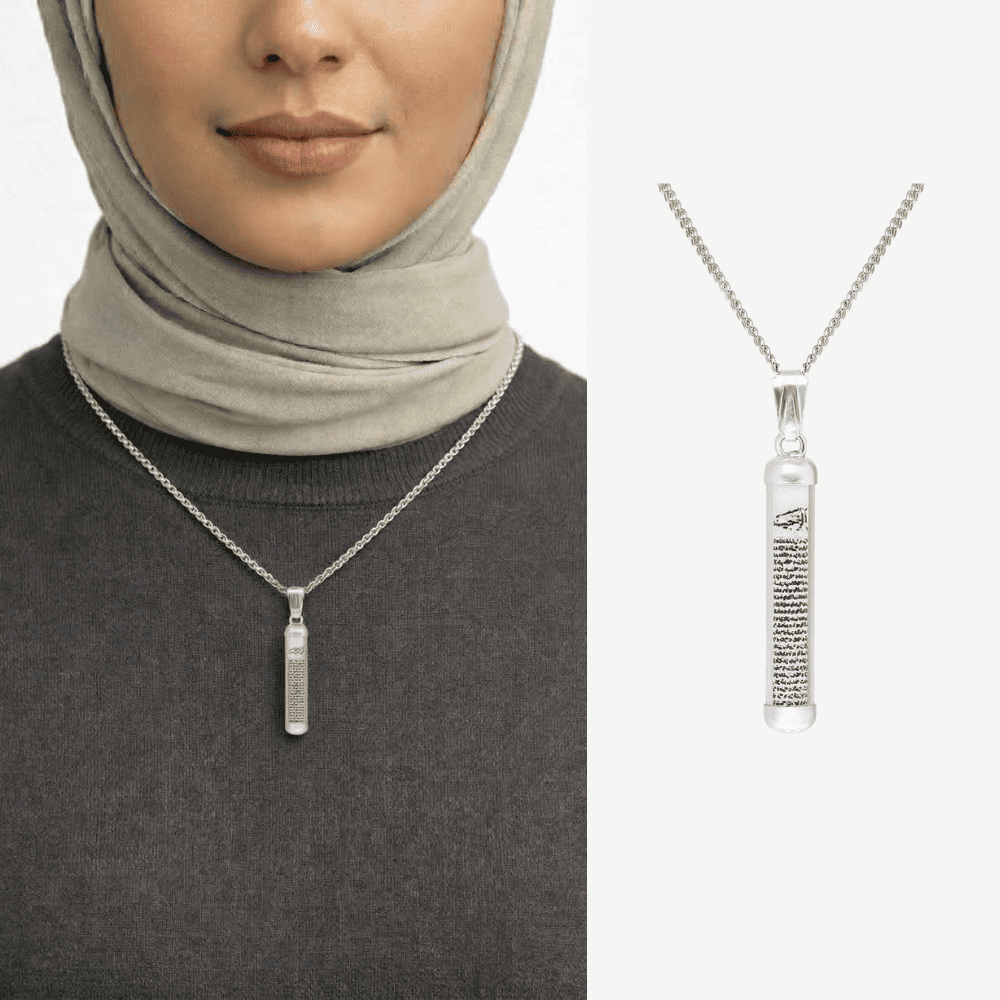 Zarif Tasarım 925 Ayar Gümüş Kadın Cevşen Kolye